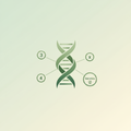 3x4 Genetics Icon with Gradient Background